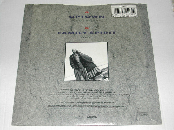Womack & Womack : Uptown / Family Spirit (7", Single, Sol)