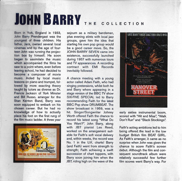 John Barry : The Collection 40 Years Of Film Music (4xHDCD, Comp)