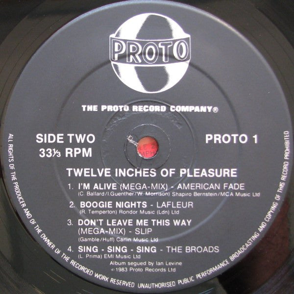 Various : Twelve Inches Of Pleasure (LP, Comp, Mixed)