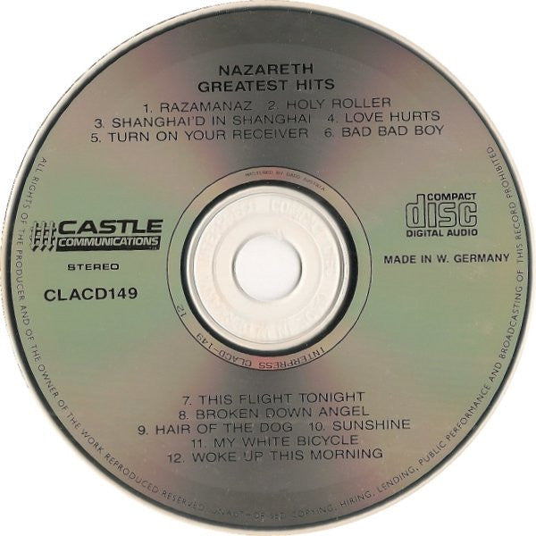 Nazareth (2) : Greatest Hits (CD, Comp, RE, DAD)