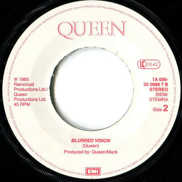 Queen : One Vision (7", Single)