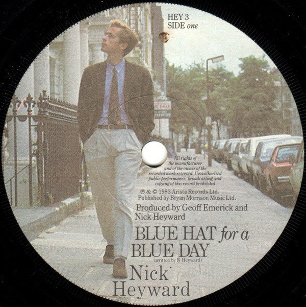 Nick Heyward : Blue Hat For A Blue Day (7", Pap)
