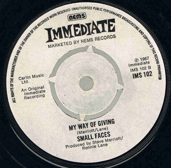 Small Faces : Itchycoo Park (7", Single, RE, Pus)