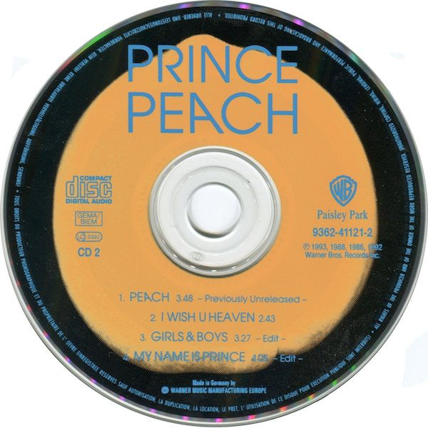 Prince : Peach (CD, Single, CD2)