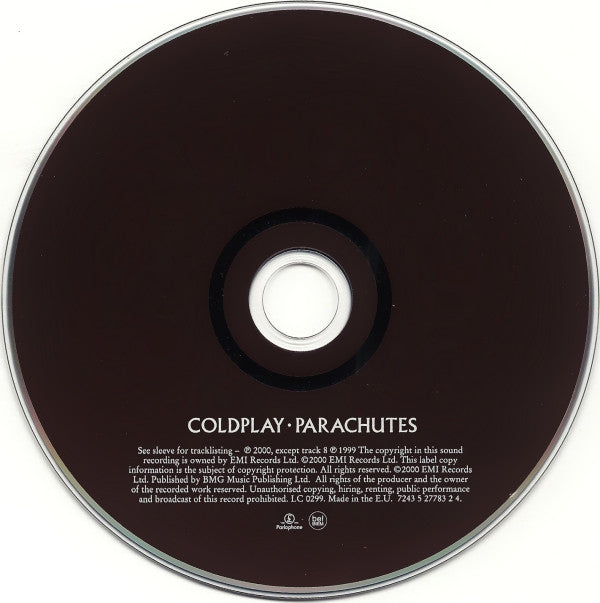 Coldplay : Parachutes (CD, Album, RP)
