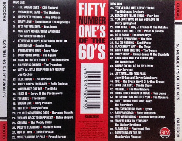 Various : Fifty Number One's Of The 60's (2xCD, Comp)