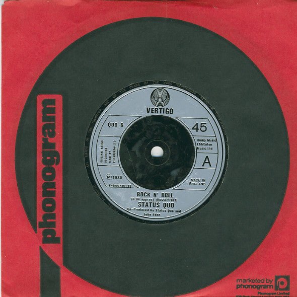 Status Quo : Rock N' Roll (7", Single, Com)