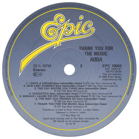 ABBA : Thank You For The Music (LP, Comp)