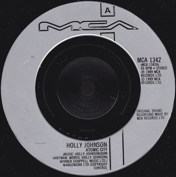 Holly Johnson : Atomic City (7", Single, Sil)