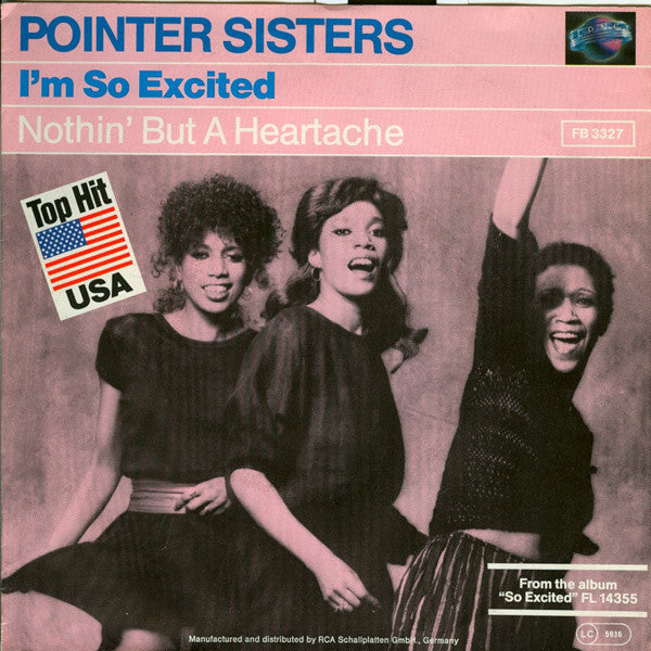 Pointer Sisters : I'm So Excited (7", Single)