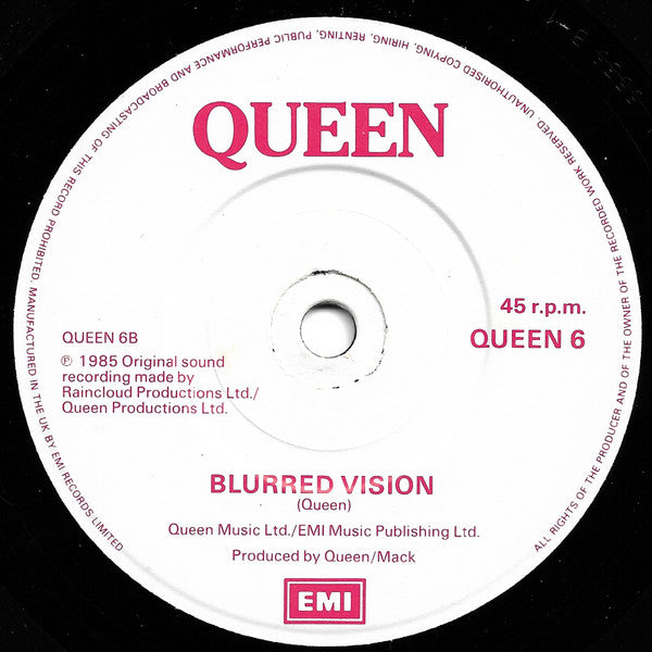 Queen : One Vision (7", Single)