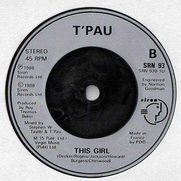 T'Pau : Secret Garden (7")