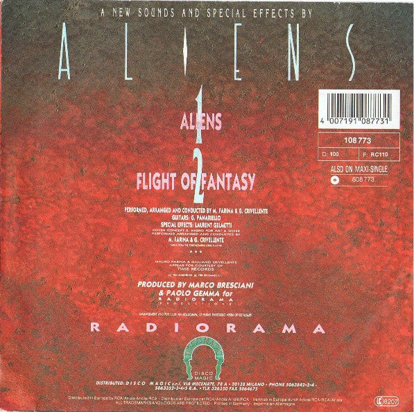 Radiorama : Aliens (7", Single)