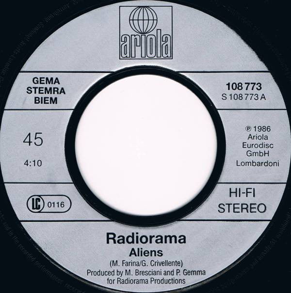 Radiorama : Aliens (7", Single)
