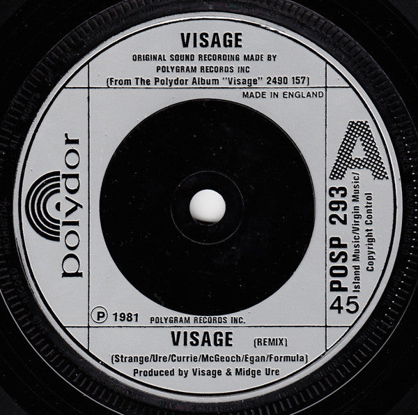 Visage : Visage (7", Single, Chi)