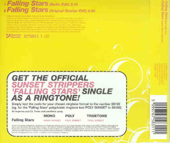 Sunset Strippers : Falling Stars (Waiting For A Star To Fall) (CD, Single)