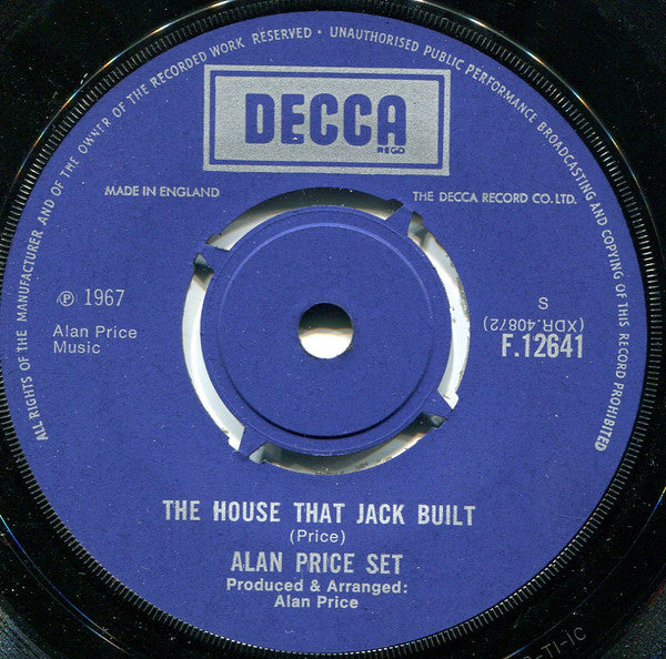 Alan Price Set* : The House That Jack Built (7", Single, 4-P)