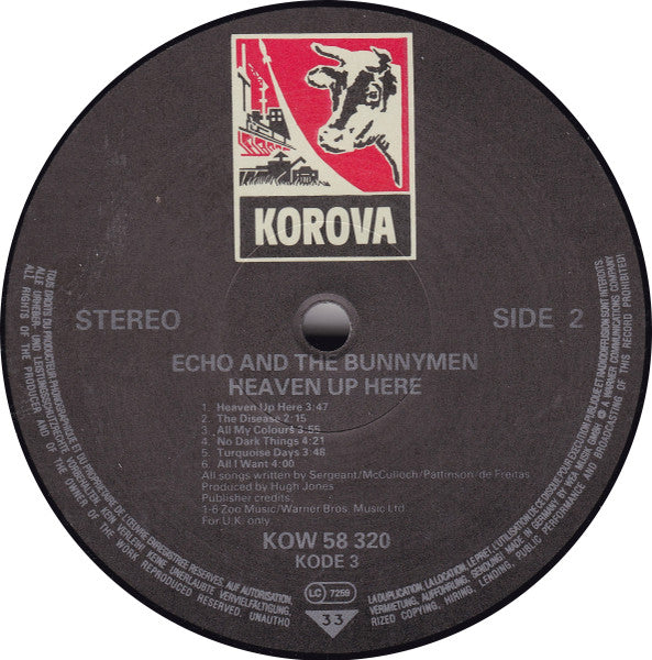 Echo & The Bunnymen : Heaven Up Here (LP, Album)
