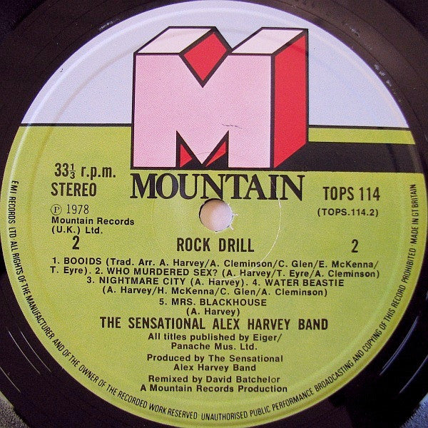 The Sensational Alex Harvey Band : Rock Drill (LP, Album)