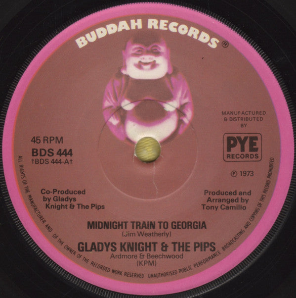 Gladys Knight And The Pips : Midnight Train To Georgia (7", Single, Sol)