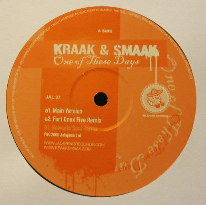 Kraak & Smaak : One Of These Days (12")