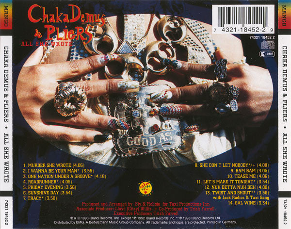 Chaka Demus & Pliers : All She Wrote (CD, Album)