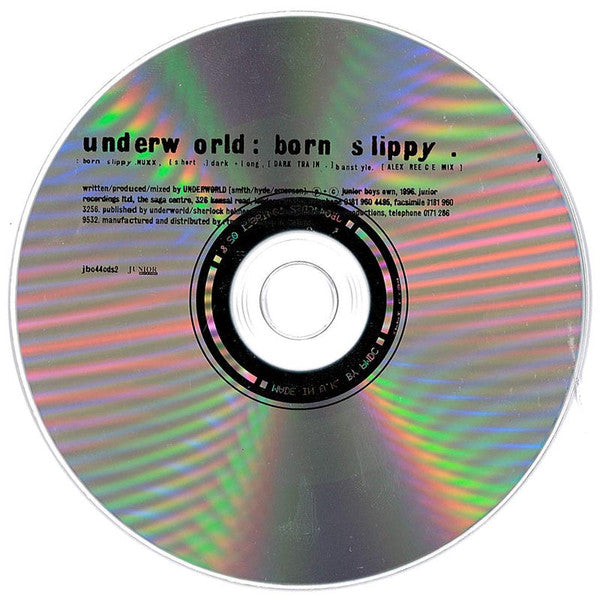 Underworld : Born Slippy .NUXX (Short) (CD, Single, RE, CD2)