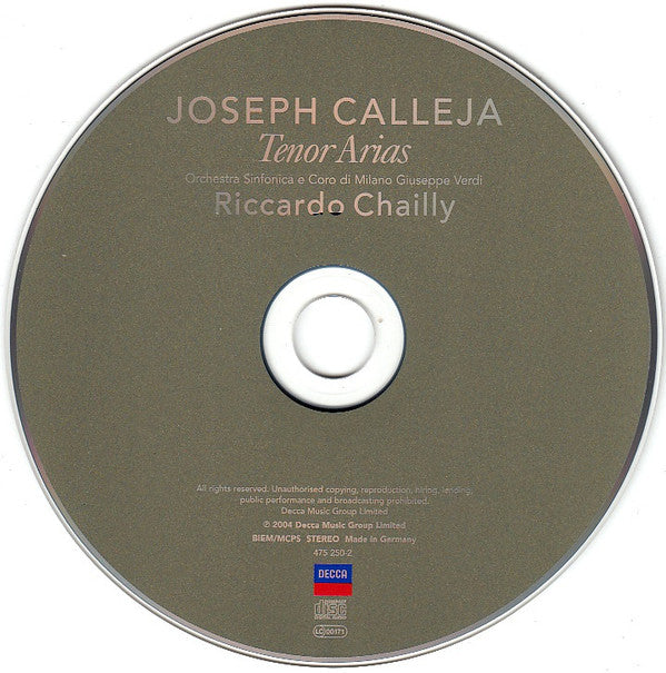 Joseph Calleja : Tenor Arias (CD, Album)