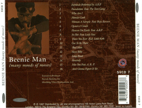 Beenie Man : Many Moods Of Moses (CD, Album)