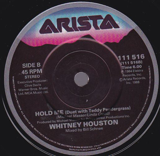 Whitney Houston : Love Will Save The Day (7", Single)