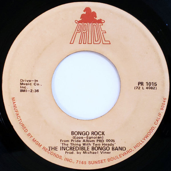 The Incredible Bongo Band : Bongolia / Bongo Rock (7", Single)