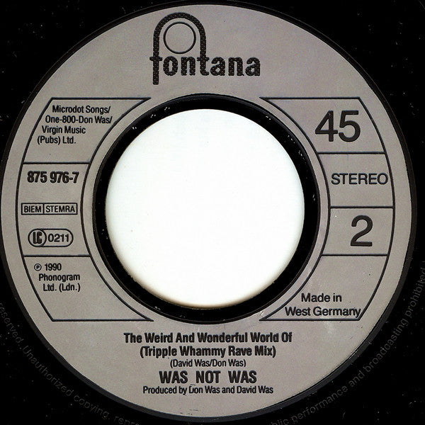 Was (Not Was) : How The Heart Behaves (7", Single)