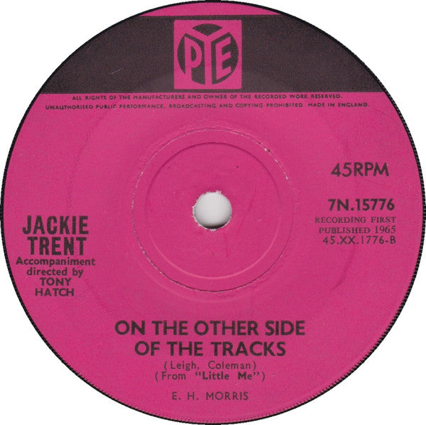 Jackie Trent : Where Are You Now (7", Sol)