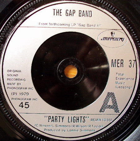 The Gap Band : Party Lights (Remix) (7", Single)