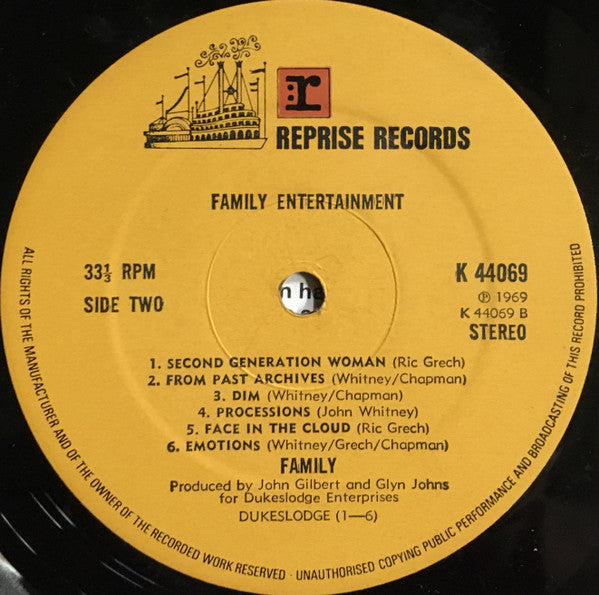 Family (6) : Family Entertainment (LP, Album, RE)