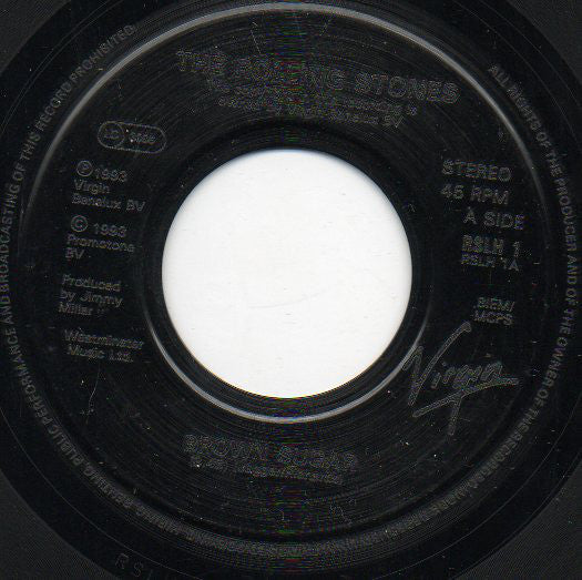 The Rolling Stones : Brown Sugar / Start Me Up (7", Jukebox)