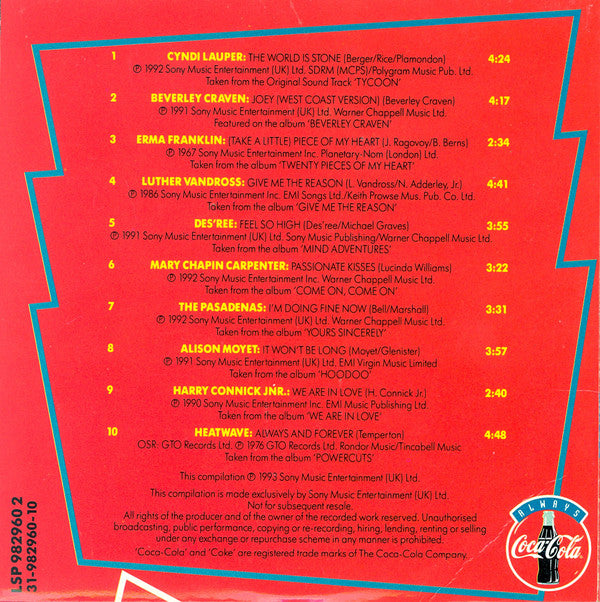 Various : Coca-Cola Is The Music Volume 1 (CD, Comp)