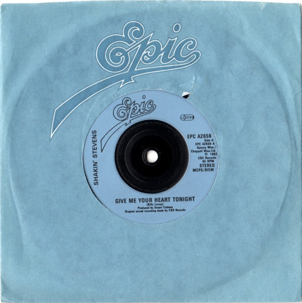Shakin' Stevens : Give Me Your Heart Tonight (7", Single, Com)