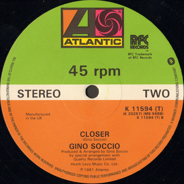 Gino Soccio : Try It Out (12", Single)