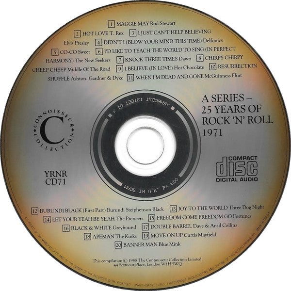 Various : 25 Years Of Rock 'N' Roll 1971 (CD, Comp)