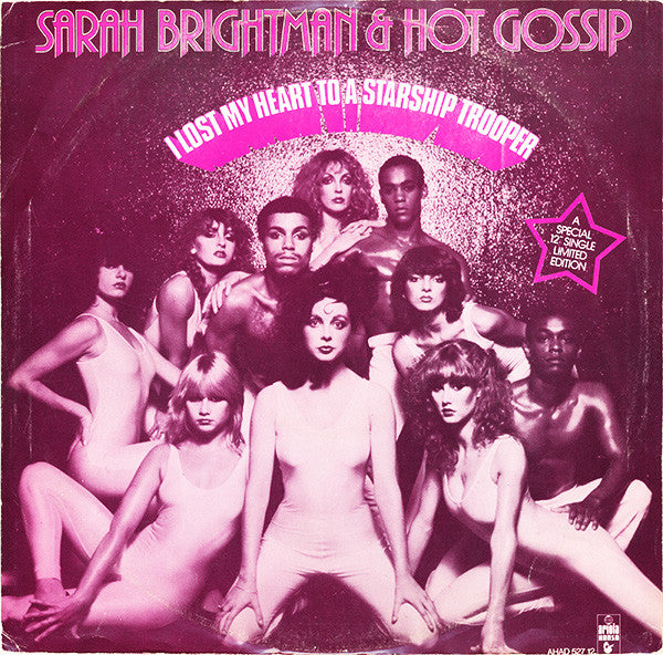Sarah Brightman & Hot Gossip : I Lost My Heart To A Starship Trooper (12", Single, Ltd)