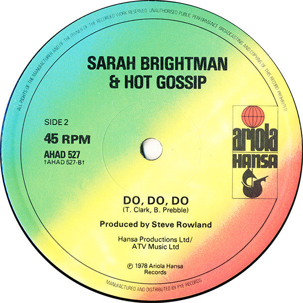 Sarah Brightman & Hot Gossip : I Lost My Heart To A Starship Trooper (12", Single, Ltd)