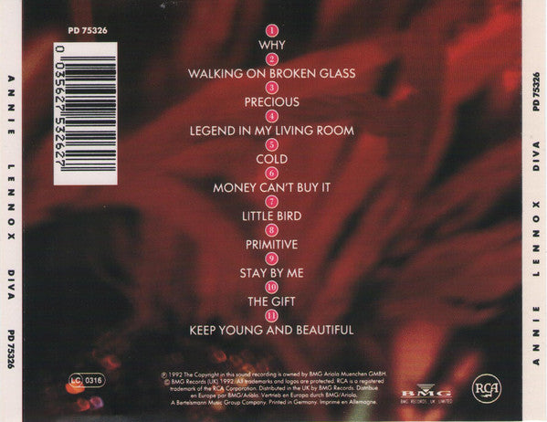 Annie Lennox : Diva (CD, Album)