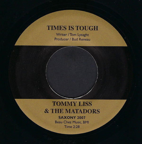 Tommy Liss And The Matadors (11) : Just In Make Believe (7", RE)