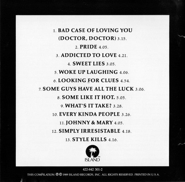 Robert Palmer : Addictions Volume I (CD, Comp, RE, SID)