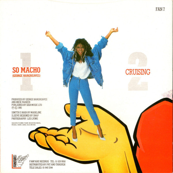 Sinitta : So Macho! (7", Single, Pap)