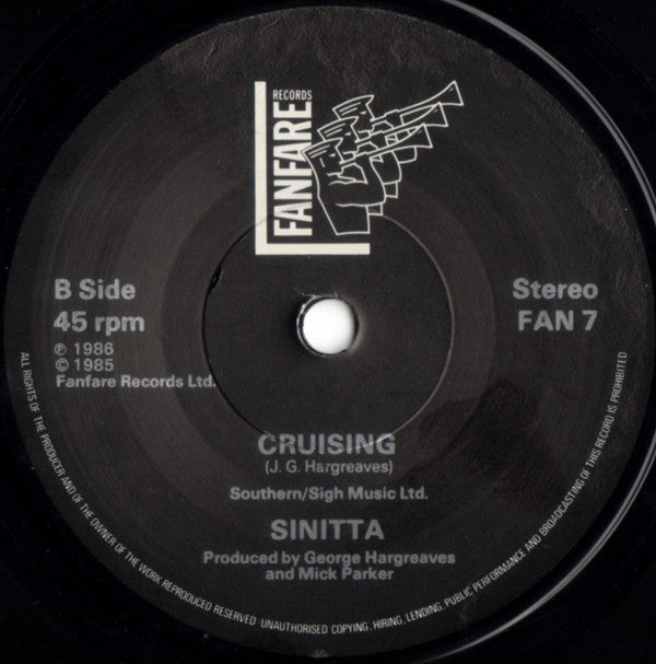 Sinitta : So Macho! (7", Single, Pap)