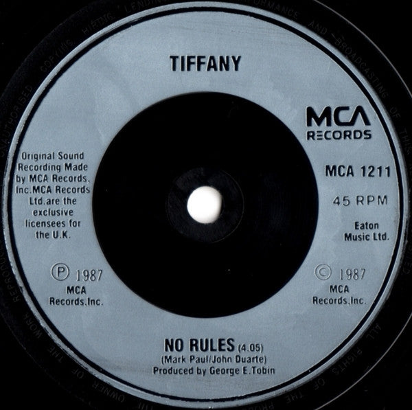 Tiffany : I Think We're Alone Now (7", Single)