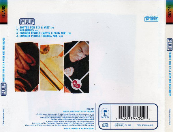 Pulp : Sorted For E's & Wizz / Mis-Shapes (CD, Single, CD2)