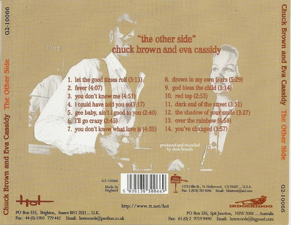 Chuck Brown And Eva Cassidy : The Other Side (CD, Album)